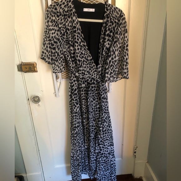 Mango Leopard Wrap Dress - Picture 2 of 2